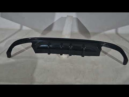 Rear Diffuser DPT V-1 (2017-2019, Gloss Black) for Volkswagen Golf 7/E-Golf 2012-2020 - video 1