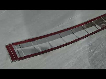 Rear Bumper Protector Carmos Stainless Steel Gloss for Audi Q4 e-Tron 2021- - video 1