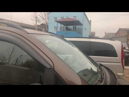 Black Roof Rails CAN Original Design (Metal Feet) for Mercedes Vito W639 2004-2014 - video 2