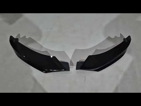 Front Bumper Lip DPT Flap V-1 (for M-Technic, Gloss Black) for BMW 4 Series F32/F33/F36 2012-2020 - video 1