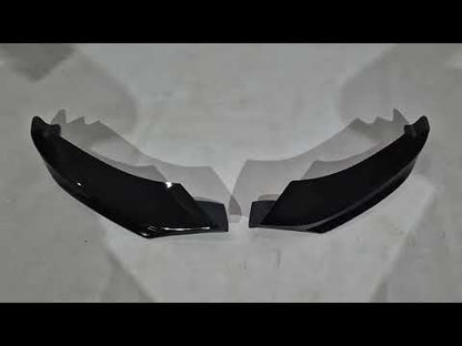 Front Bumper Lip DPT Flap V-1 (for M-Technic, Gloss Black) for BMW 4 Series F32/F33/F36 2012-2020 - video 1
