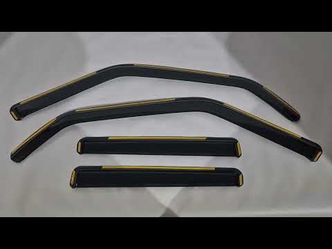 In-Channel Wind Deflectors Niken Luxury (4 pcs) for Range Rover Sport 2005-2013 - video 1