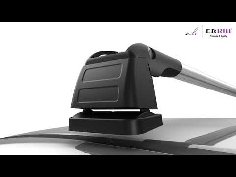 Poperechny on the roof rails under the key (2 PCs) for Dacia Sandero 2013-2020 - image 1