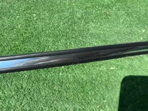 Clearance Black door molding with chrome strip by the meter sal16a (1 meter, 27 mm) - video 1