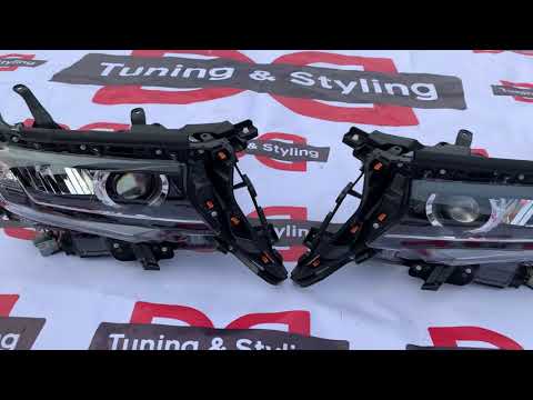 LED Headlights (2017+, Set of 2) for Toyota Land Cruiser Prado 150 2009-2023 - video 1