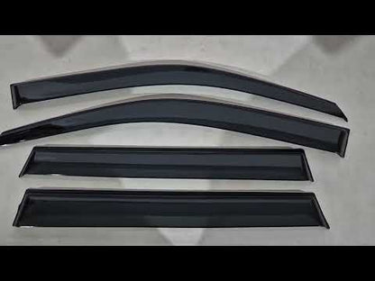 Window Deflectors Niken Luxury (4 pcs) for Nissan X-trail T30 2002-2007 - video 1