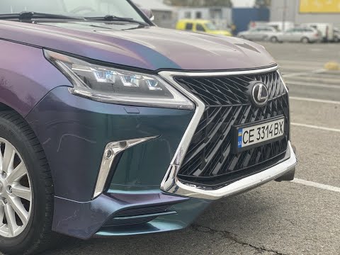 Facelift conversion kit from 2008-2016 model to TRD Sport (2021+) for Lexus LX570/450d 2008-2022 - video 1