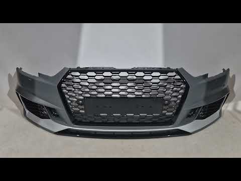 Front Bumper RS-Style (2016-2019) for Audi A4 B9 2015-2024 - video 2