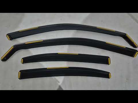 In-channel Wind Deflectors Niken Luxury (Liftback, 4 pcs) for Skoda Superb 2015-2024 - video 1
