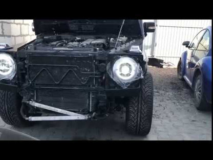 Facelift Body Kit to G63 AMG 2018 (without hood and fenders) for Mercedes G сlass W463 1990-2018 - video 2
