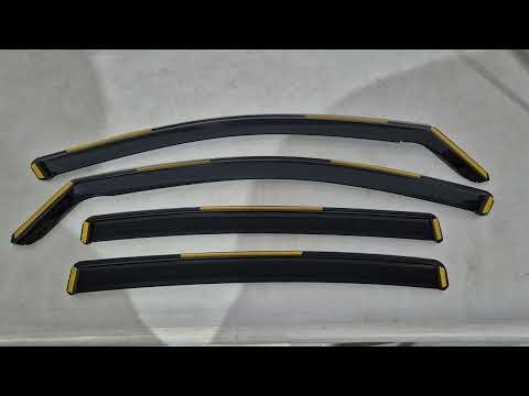 In-Channel Wind Deflectors Niken Luxury (SD, 4 pcs) for Volkswagen Passat B8 2015-2023 - video 1