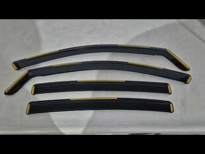 In-Channel Wind Deflectors Niken Luxury (SD, 4 pcs) for Volkswagen Passat B8 2015-2023 - video 1