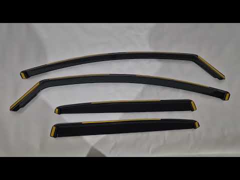In-Channel Wind Deflectors Niken Luxury (HB, 4 pcs) for Renault Megane IV 2016-2025 - video 1