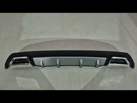 DPT V-4 Universal Rear Diffuser (ABS) (Grey+Gloss Black) - image 1