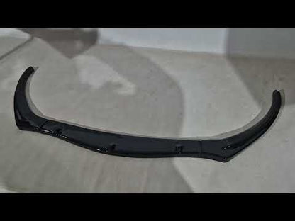 Front Lip Spoiler DPT (ABS, Gloss Black, 3pcs) for Alfa Romeo Giulietta 2010-2020 - video 1