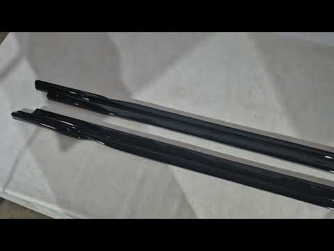 DPT Door Sill Covers (for Base Side Skirts, Gloss Black) for BMW 3 Series F30/F31 2012-2019 - video 1