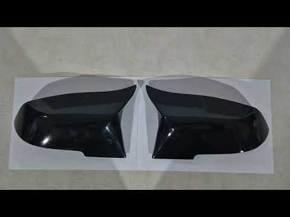 Mirror Covers M-Look (with Clips, 2 pcs) for BMW 3 Series F-30/31/34 2012-2019 - video 2
