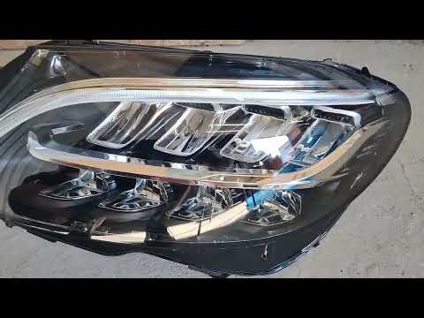 Front headlights (2 pcs, without modules, facelift) for Mercedes C-сlass W205 2014-2021 - video 2