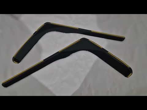 In-Channel Wind Deflectors Niken Luxury (2 pcs) for Ford Transit 2014- - video 1