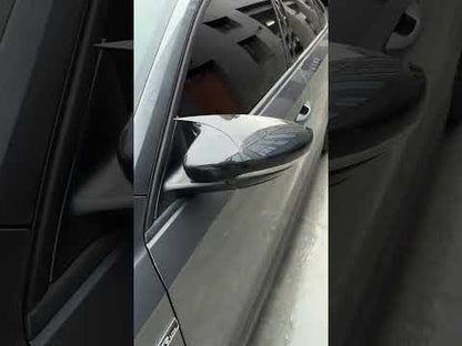 Mirror Covers RLine-Look (2 pcs for EU) for Volkswagen Passat B7 2012-2015 - video 2