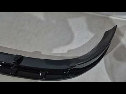 Front bumper lip (2013-2017, black) for Ford Custom 2013-2022 - video 1