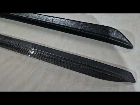 Side Skirt Extensions V4 (for G20 M-Sport, Carbon) for BMW 3 Series G20/G21 2018- - video 2