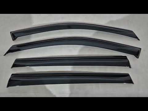 Window Deflectors Niken Luxury (4 pcs) for Toyota Rav 4 2019- - video 1