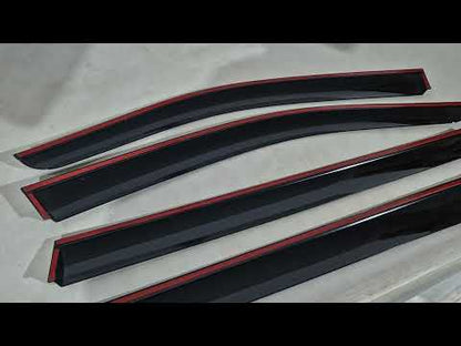 Window Deflectors with Chrome Trim Niken Luxury (4 pcs) for Mercedes GLS X167 2019- - video 1