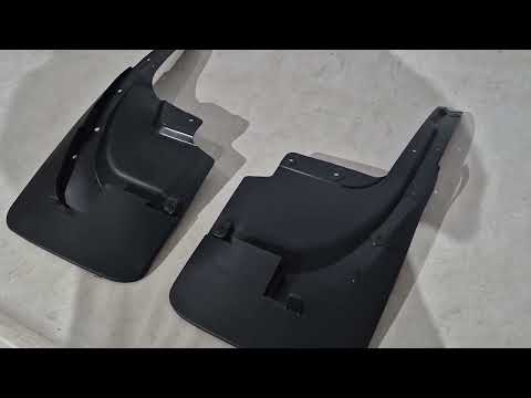 Rear Mud Flaps 2015-2021 (2 pcs, for body kit, wide) for Toyota Land Cruiser 200 2007-2021 - video 1