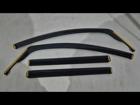 In-Channel Wind Deflectors Niken Luxury (4 pcs) for Volkswagen Touran 2010-2015 - video 1