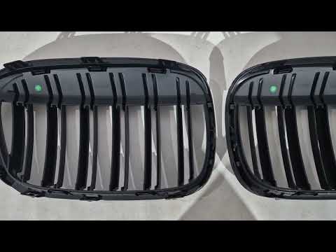 Kidney Grilles M-Look (2015-2019, Matte Black) for BMW X1 F-48 2015-2022 - video 1