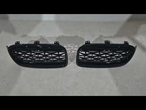 Diamond Black Kidney Grilles for BMW 3 Series F30/F31 2012-2019 - video 1