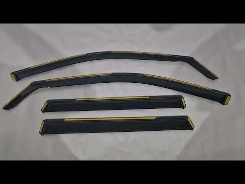 In-Channel Wind Deflectors Niken Luxury (4 pcs) for Jeep Grand Cherokee WK2 2010-2021 - video 1