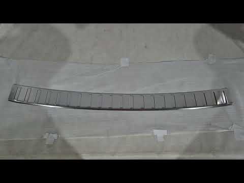 Rear bumper protector Carmos stainless steel matte for Volkswagen Tiguan 2023- - video 1