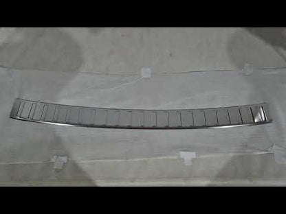 Rear bumper protector Carmos stainless steel matte for Volkswagen Tiguan 2023- - video 1