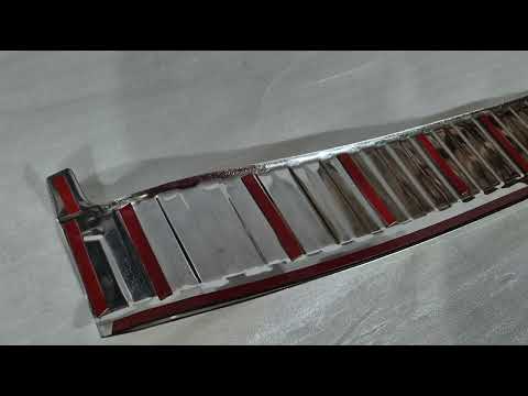 Stainless Steel Rear Bumper Protector Carmos (glossy) for Skoda Kodiaq 2023- - video 1