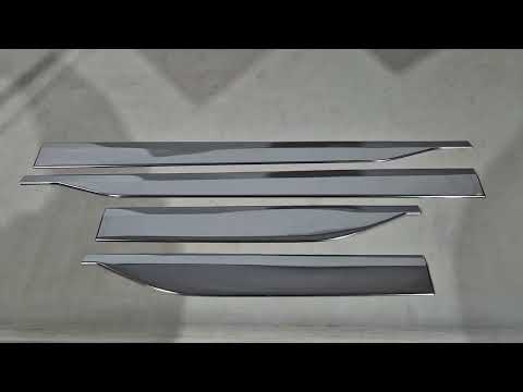 Door Mouldings (4 pcs, Stainless Steel) for Ford Courier 2023- - video 1