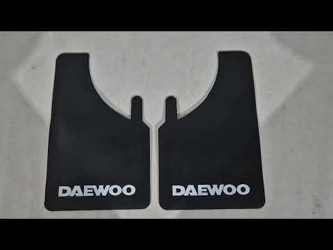 Universal Mud Flaps Polytep (230*375, 2 pcs) for Daewoo - video 1