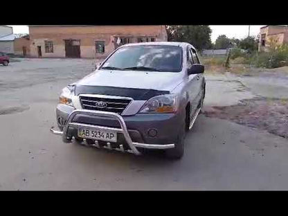 Bull Bar WT003-Exclusive (stainless steel) for Kia Sorento I BL 2002-2009 - video 1