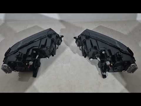 Front Full LED Headlights (for 2016-2020, set of 2) for Volkswagen Tiguan 2016-2023 - video 1
