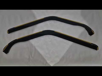 In-Channel Wind Deflectors Niken Luxury (2 pcs) for Volkswagen T4 Transporter 1990-2003 - video 1