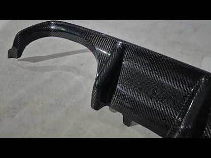 Rear Bumper Diffuser V10 (for F82/F83, Carbon) for BMW 4 Series F32/F33/F36 2012-2020 - video 1