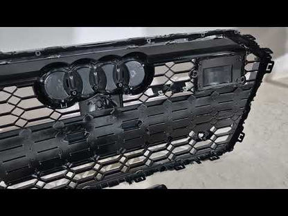 Front Grille RS-Style (with ACC, black) for Audi A6 C8 2018- - video 1