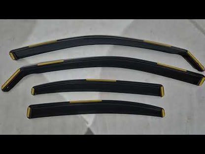 In-channel Wind Deflectors Niken Luxury (Liftback, 4 pcs) for Skoda Superb 2015-2024 - video 1