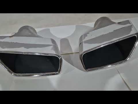 Exhaust tips in M-Tech style (for 2021+) for BMW 5 Series G30/31 2017-2023 - video 1