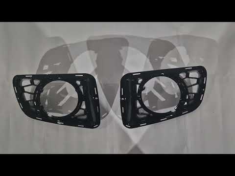 Fog light grilles Autobiography 2010-2013 (2 pcs, black) for Range Rover III L322 2002-2012 - video 1
