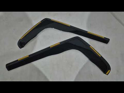 In-Channel Wind Deflectors Niken Luxury (2 pcs) for Citroen Jumper 2007-2025 - video 1
