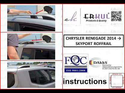 Skyport roof rails (gray mat) for Jeep Renegade - image 1