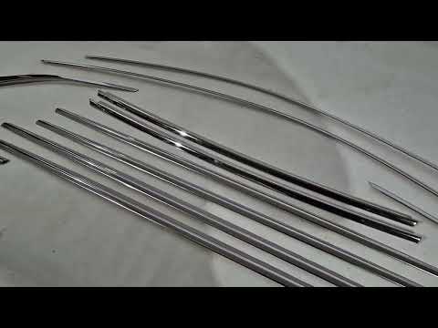 Full Window Trim Stainless Steel (10 pcs) for Skoda Scala 2018- - video 1