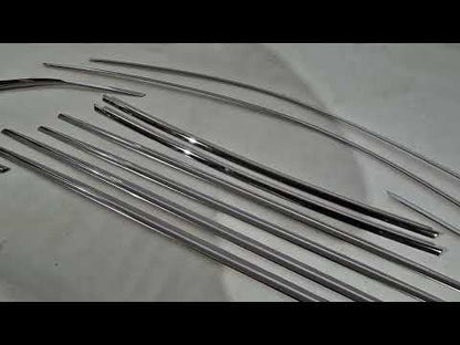 Full Window Trim Stainless Steel (10 pcs) for Skoda Scala 2018- - video 1